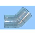 Professional Plastics Clear PVC Schedule 40 45DG ST EL-SLXSL, 417-040L - 4 Inch (1 Pcs) [Bo FITPVCCLELL454.00S40-417040L1